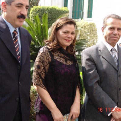 Con el Gobernador del Cairo en Egipto